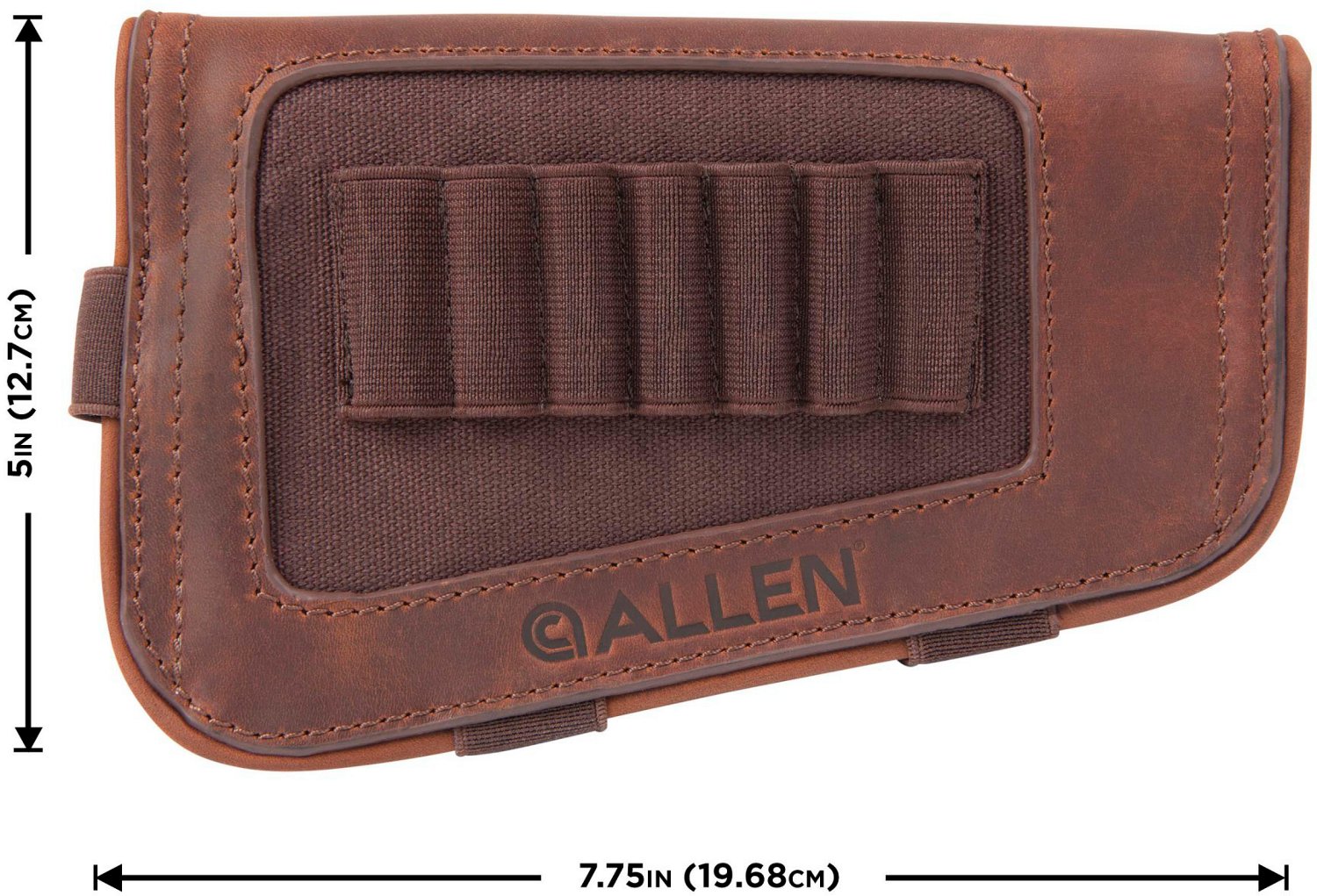 Allen Company New Castle Leather Buttstock Cartridge Carrier                                                                     - view number 4