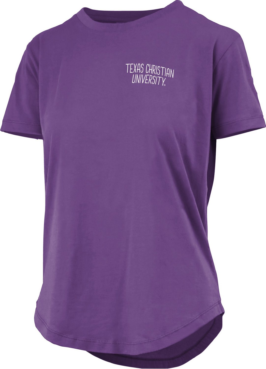 Three Square Women's Texas Christian University Irvine Framed Football Graphic T-shirt  - view number 2
