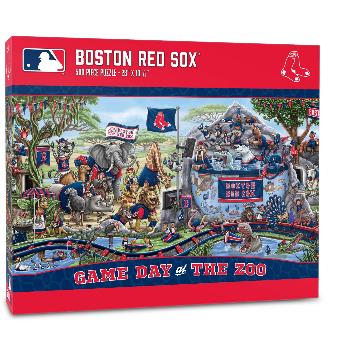 YouTheFan Boston Red Sox Game Day At The Zoo 500-Piece Puzzle