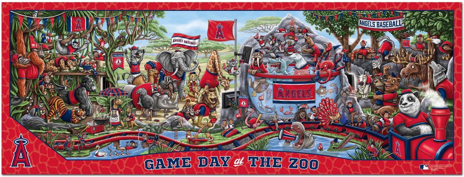 YouTheFan Los Angeles Angels Game Day At The Zoo 500-Piece Puzzle  - view number 3