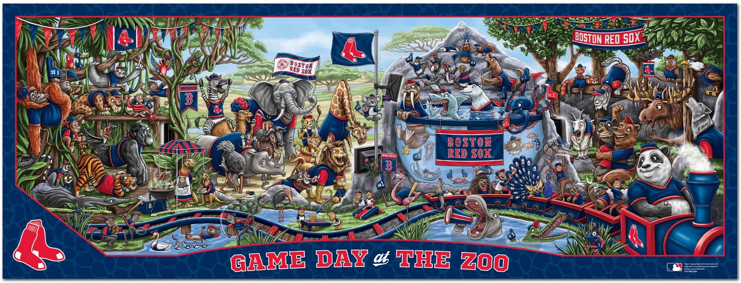 YouTheFan Boston Red Sox Game Day At The Zoo 500-Piece Puzzle  - view number 3
