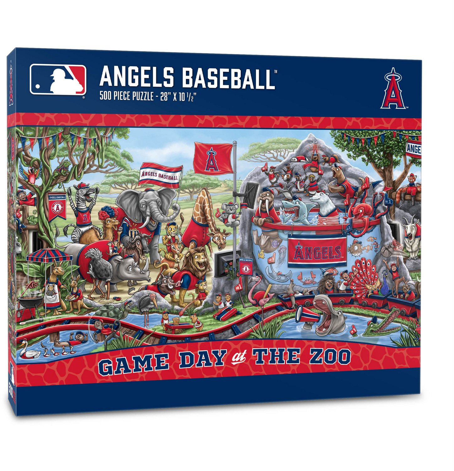 YouTheFan Los Angeles Angels Game Day At The Zoo 500-Piece Puzzle