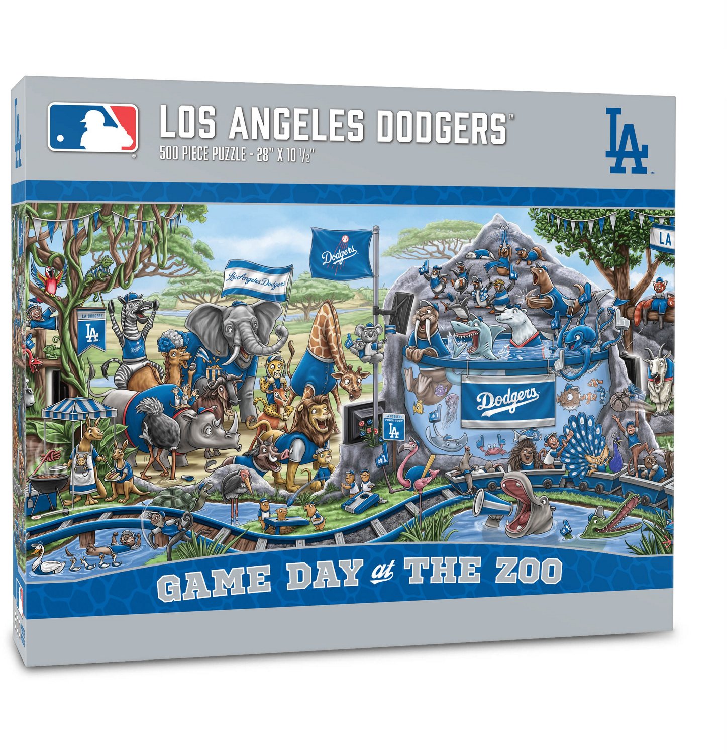 YouTheFan Los Angeles Dodgers Game Day At The Zoo 500Piece Puzzle