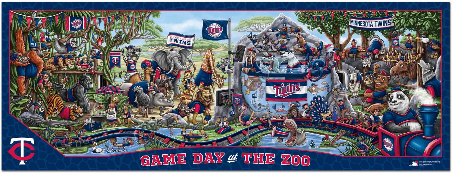 YouTheFan Minnesota Twins Game Day At The Zoo 500-Piece Puzzle  - view number 3