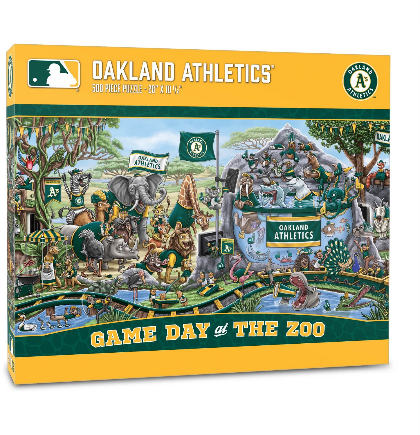 YouTheFan Oakland Athletics Game Day At The Zoo 500-Piece Puzzle