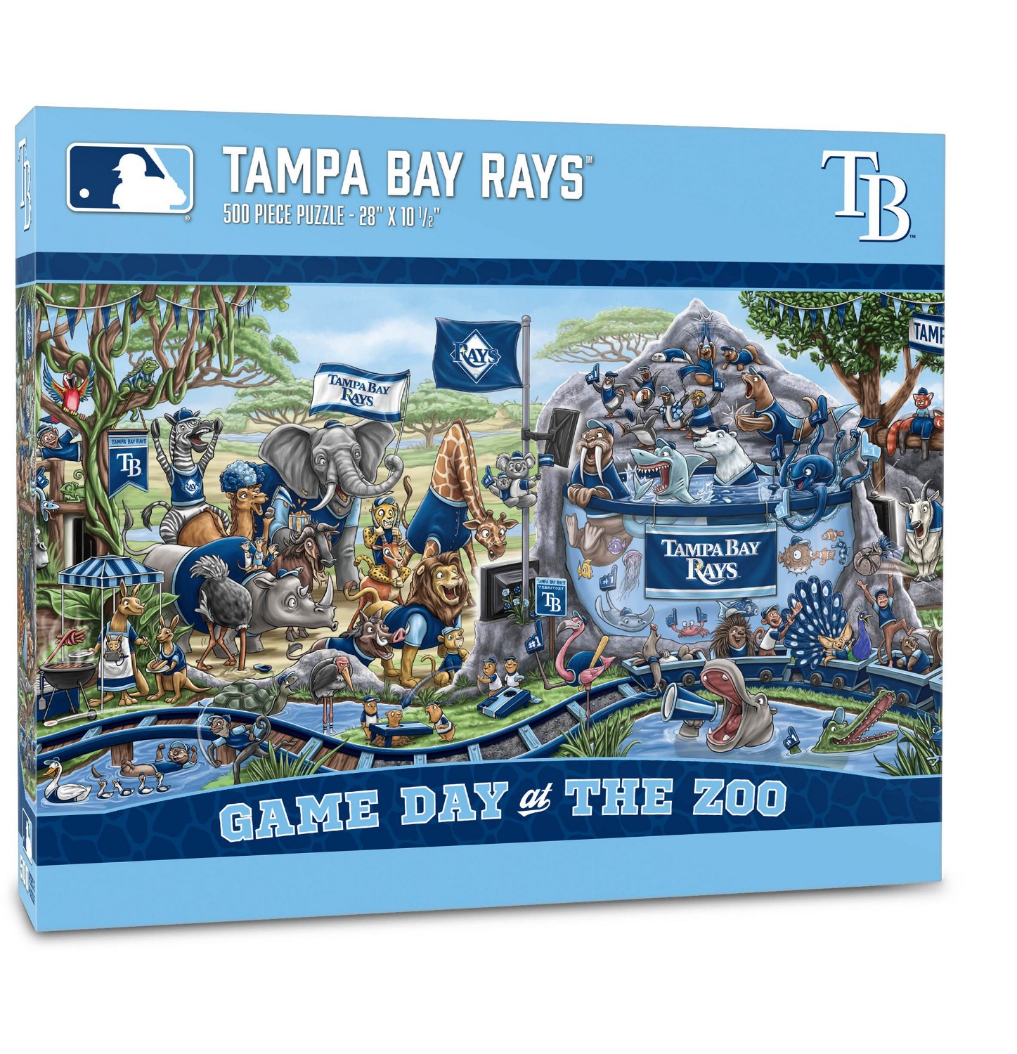 YouTheFan Tampa Bay Rays Game Day At The Zoo 500-Piece Puzzle
