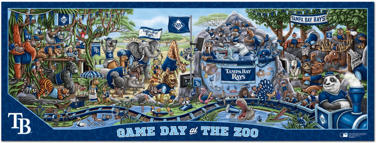 YouTheFan Tampa Bay Rays Game Day At The Zoo 500-Piece Puzzle  - view number 3