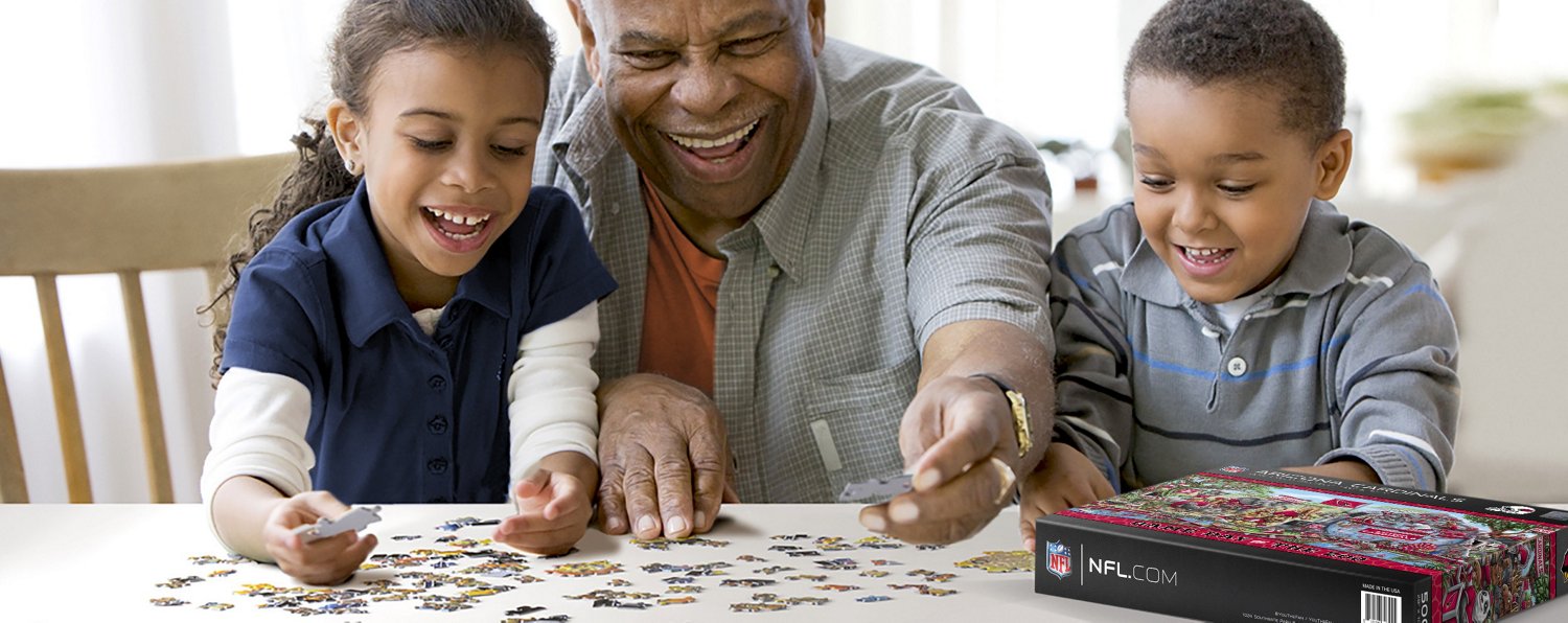YouTheFan Arizona Cardinals Game Day At The Zoo 500-Piece Puzzle  - view number 2
