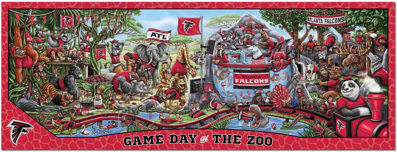 YouTheFan Atlanta Falcons Game Day At The Zoo 500-Piece Puzzle                                                                   - view number 3