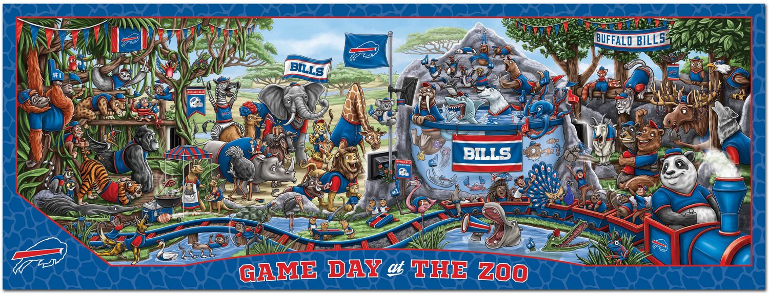 YouTheFan Buffalo Bills Game Day At The Zoo 500-Piece Puzzle  - view number 3