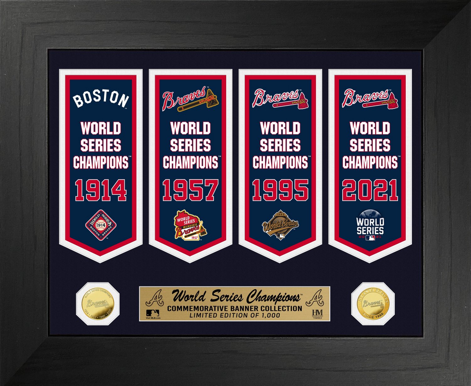 The Highland Mint Atlanta Braves 4Time World Series Champs Deluxe