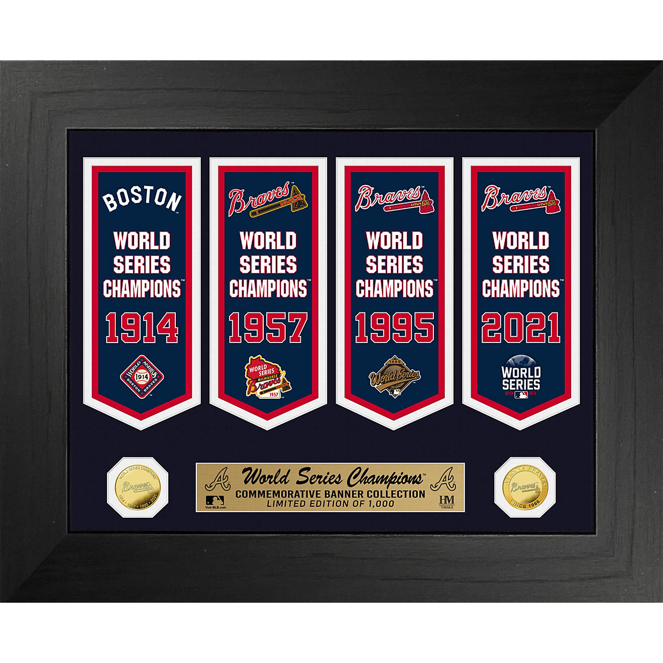 The Highland Mint Atlanta Braves 4-Time World Series Champs Deluxe