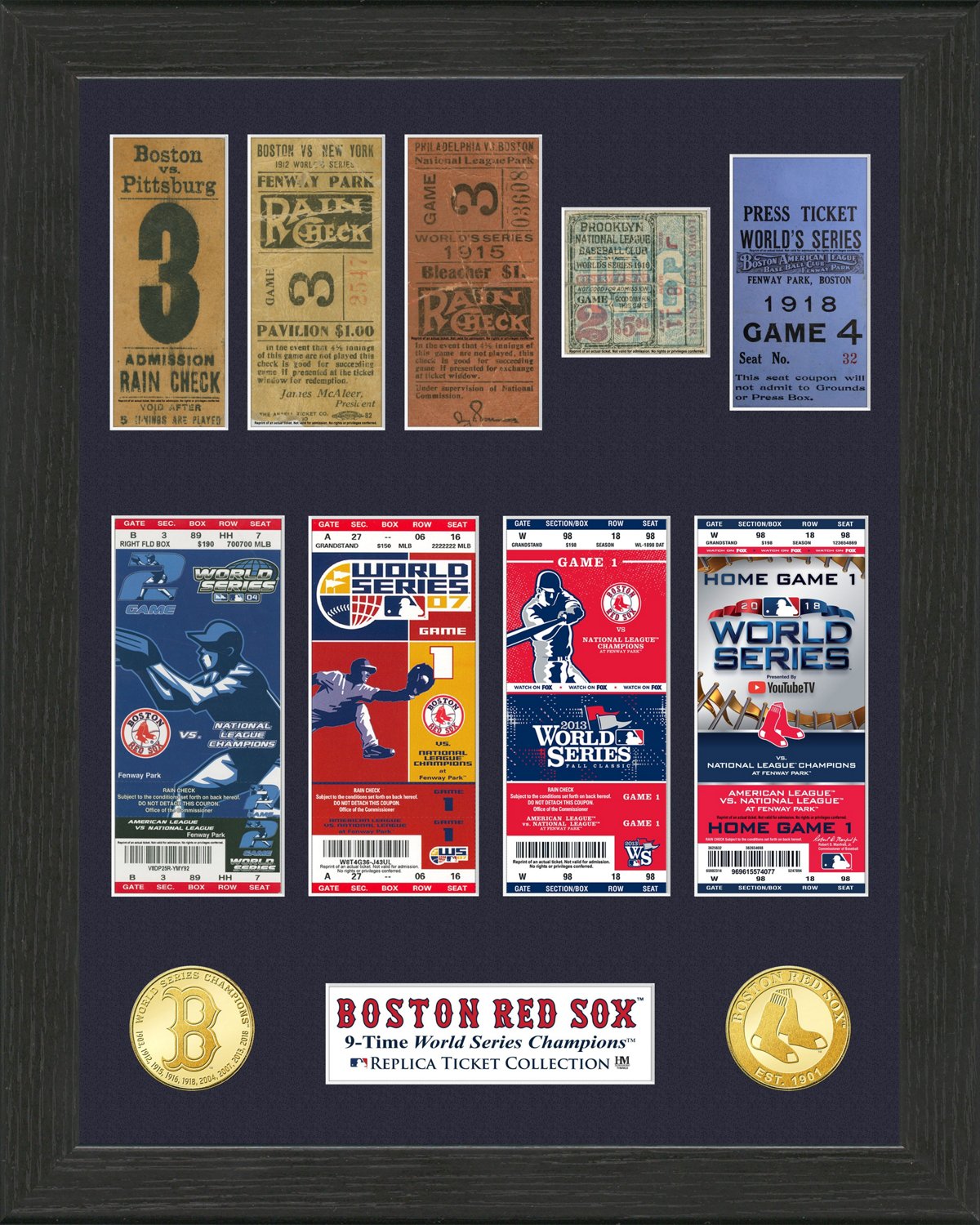 Boston Red Sox Highland Mint Nine-Time World Series Champions