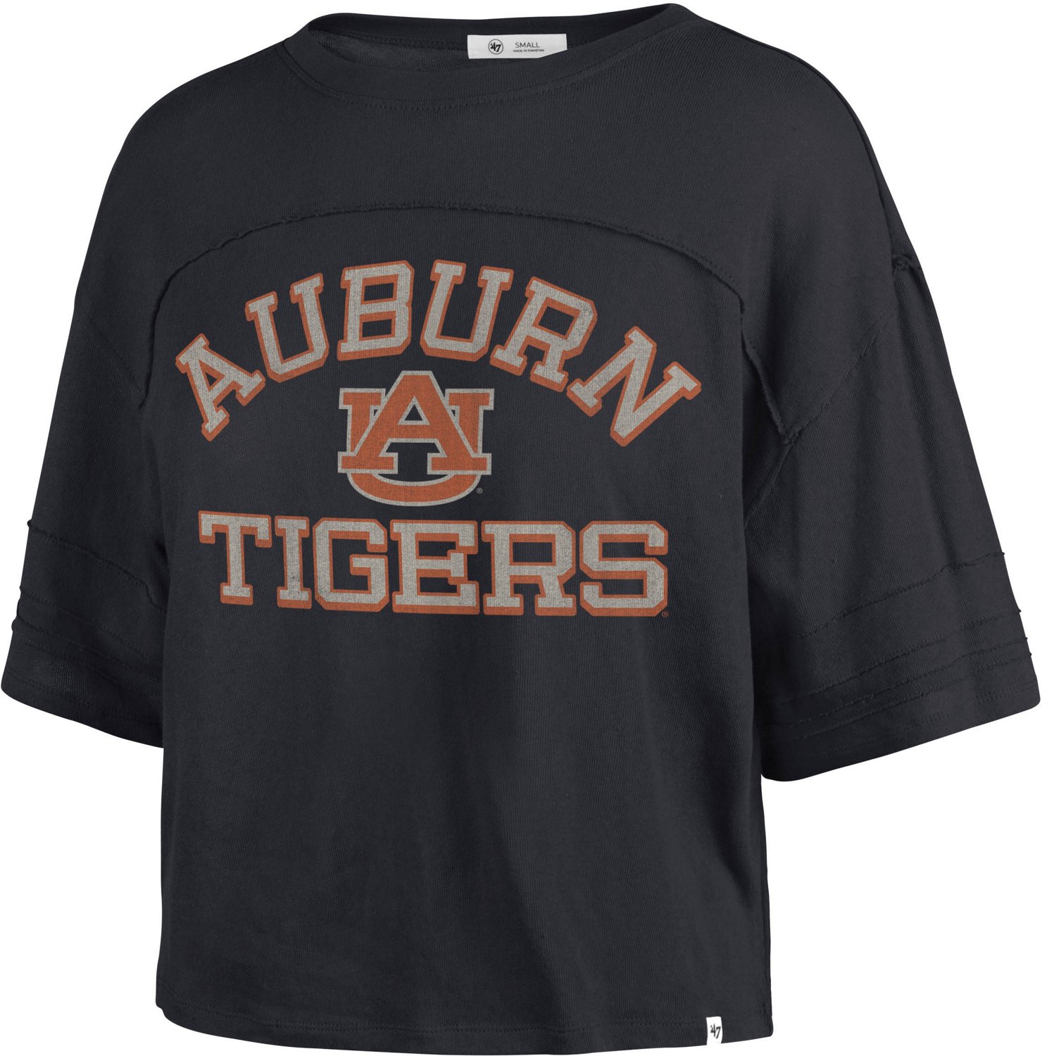 '47 Women's Auburn University Somerset Jersey Half Moon Stevie Cropped T-shirt