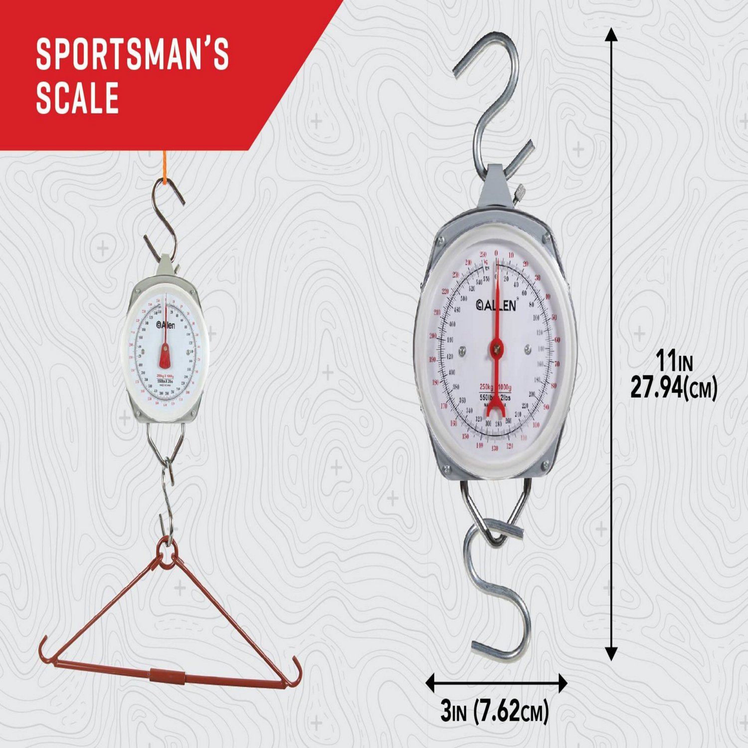 Allen Company Sportsmans Scale, 500 Lbs.