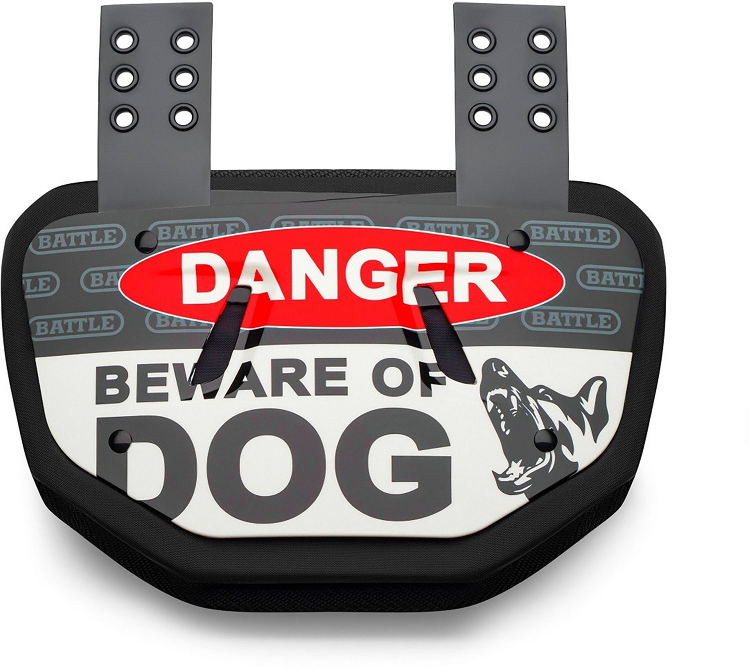 Battle Youth FB Beware of Dog Back Plate                                                                                         - view number 2