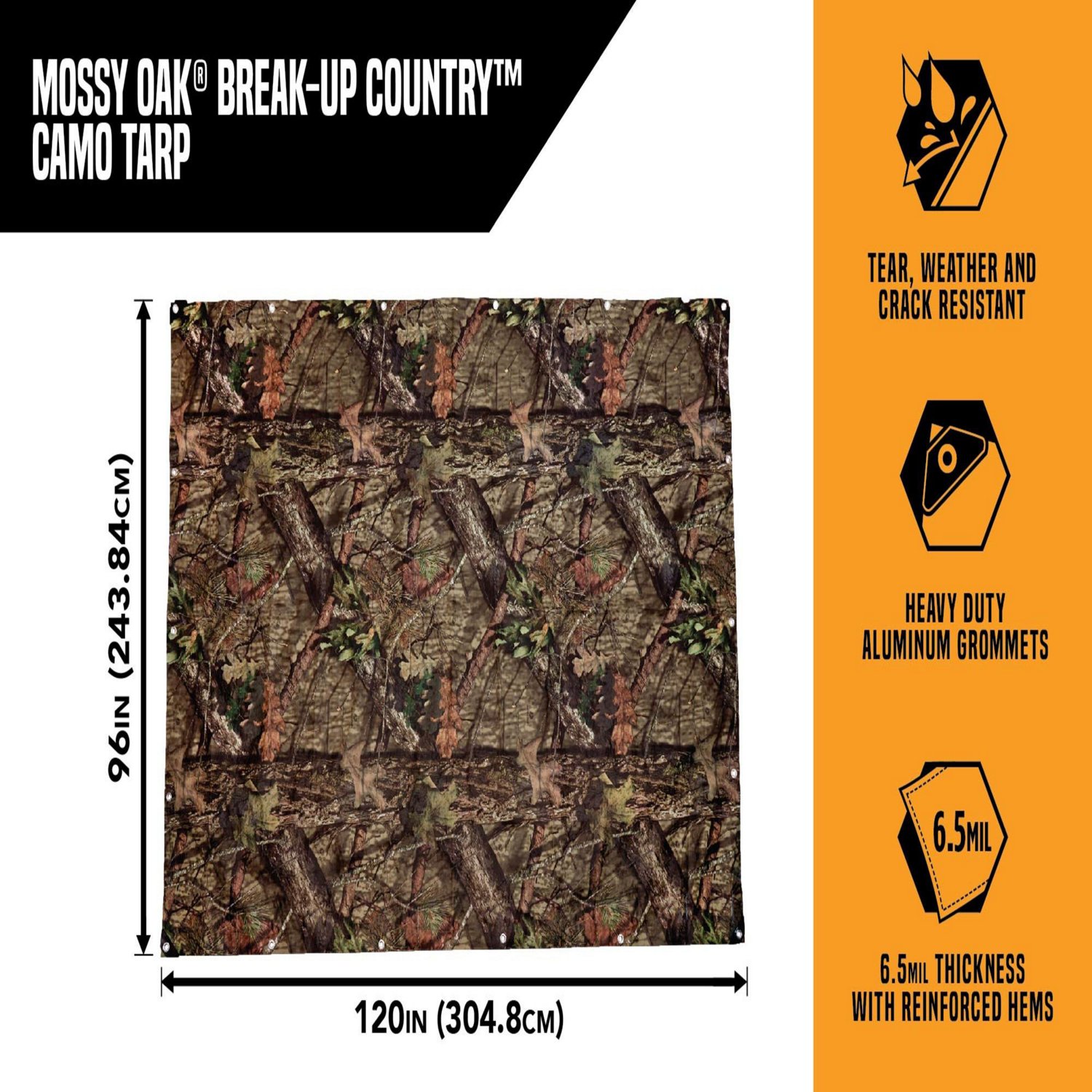 Allen Company Vanish Camo 8 ft x 10 ft Tarp                                                                                      - view number 3