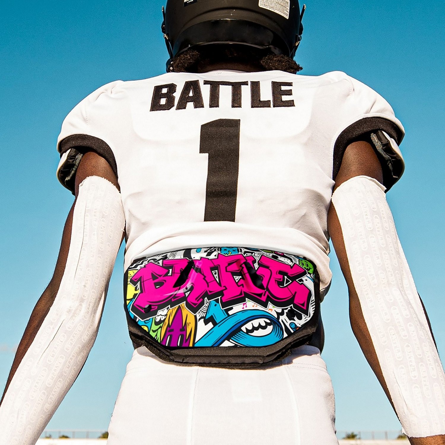 Battle Youth Graffiti Football Back Plate                                                                                        - view number 3