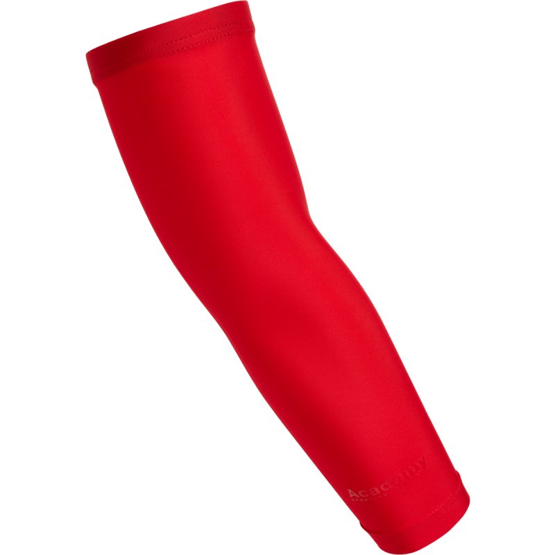 Academy Sports + Outdoors Adult Basketball Compression Arm Sleeve Red -