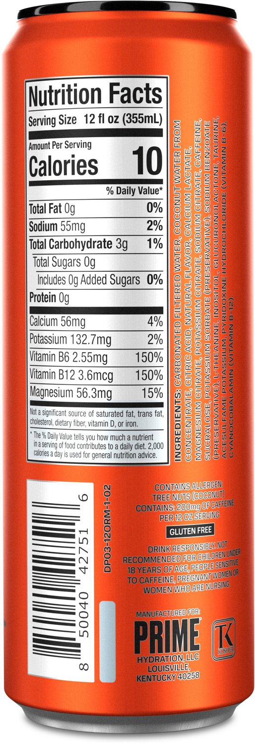 Prime Orange Mango Energy Drink 12oz - view number 3