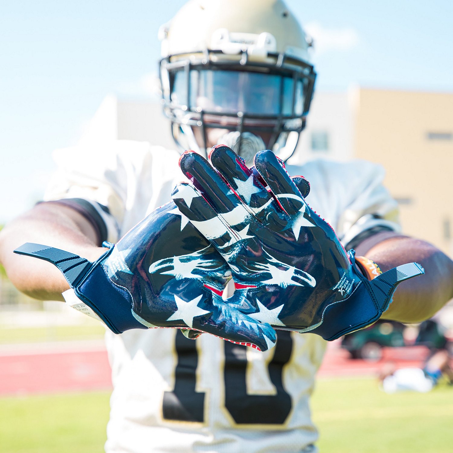 Battle Adults' Doom USA Football Gloves - view number 4