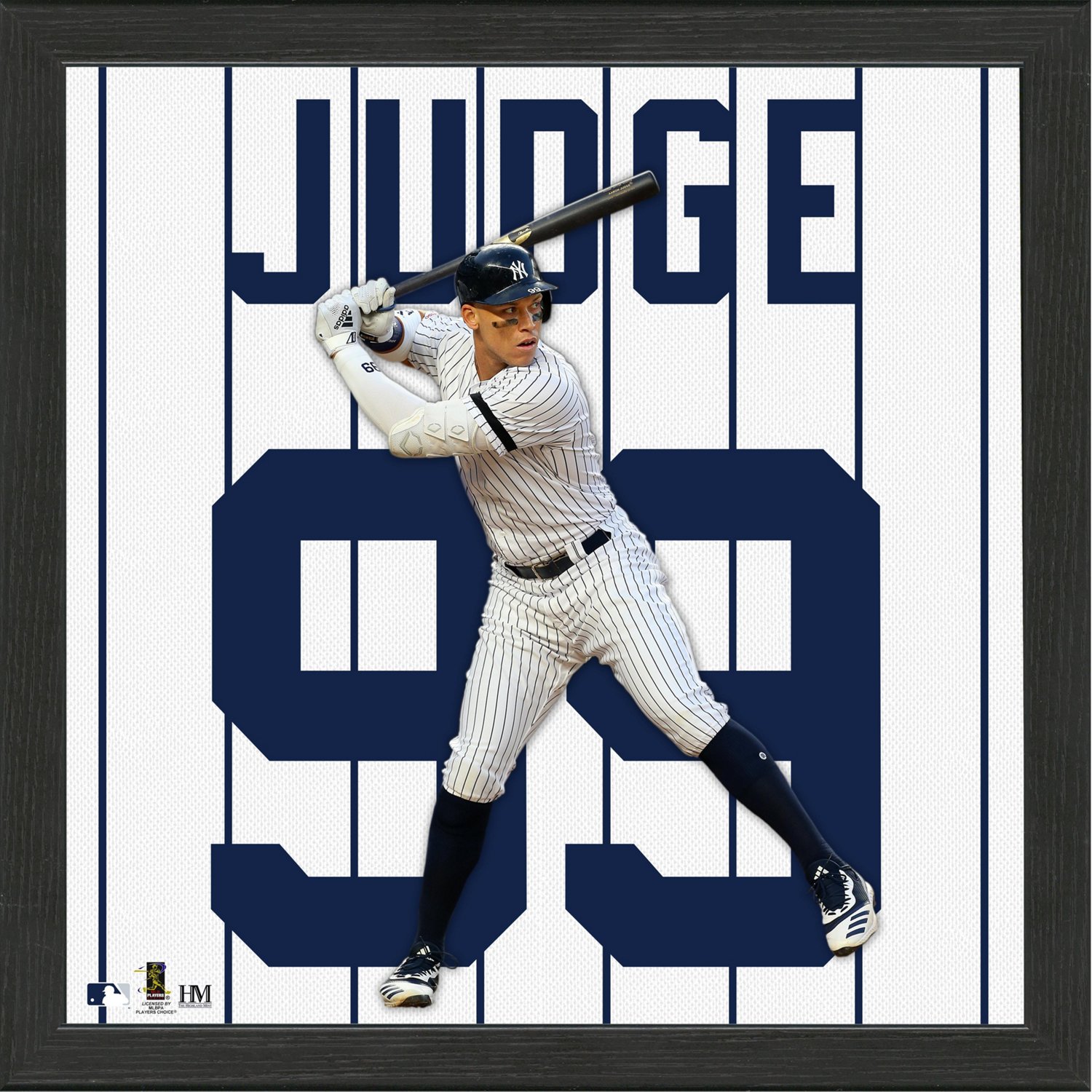 The Highland Mint New York Yankees Aaron Judge 99 Impact Jersey Framed ...