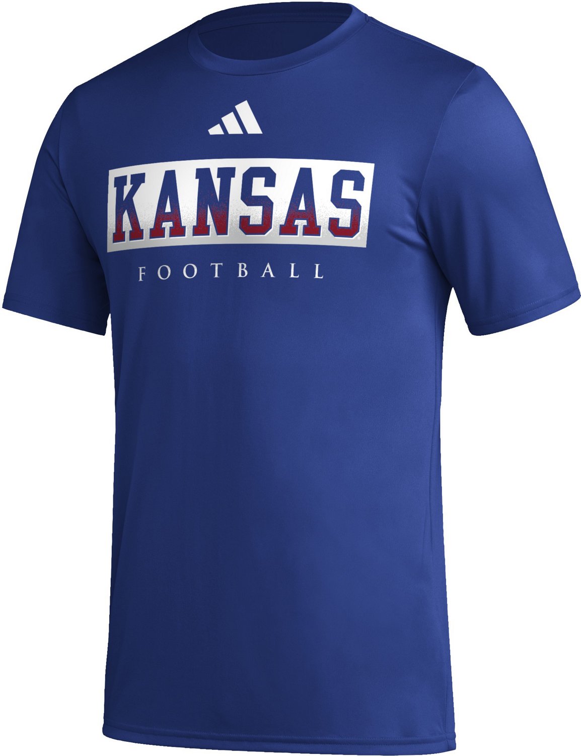 adidas Men's University of Kansas Locker Practice Football Pregame T ...