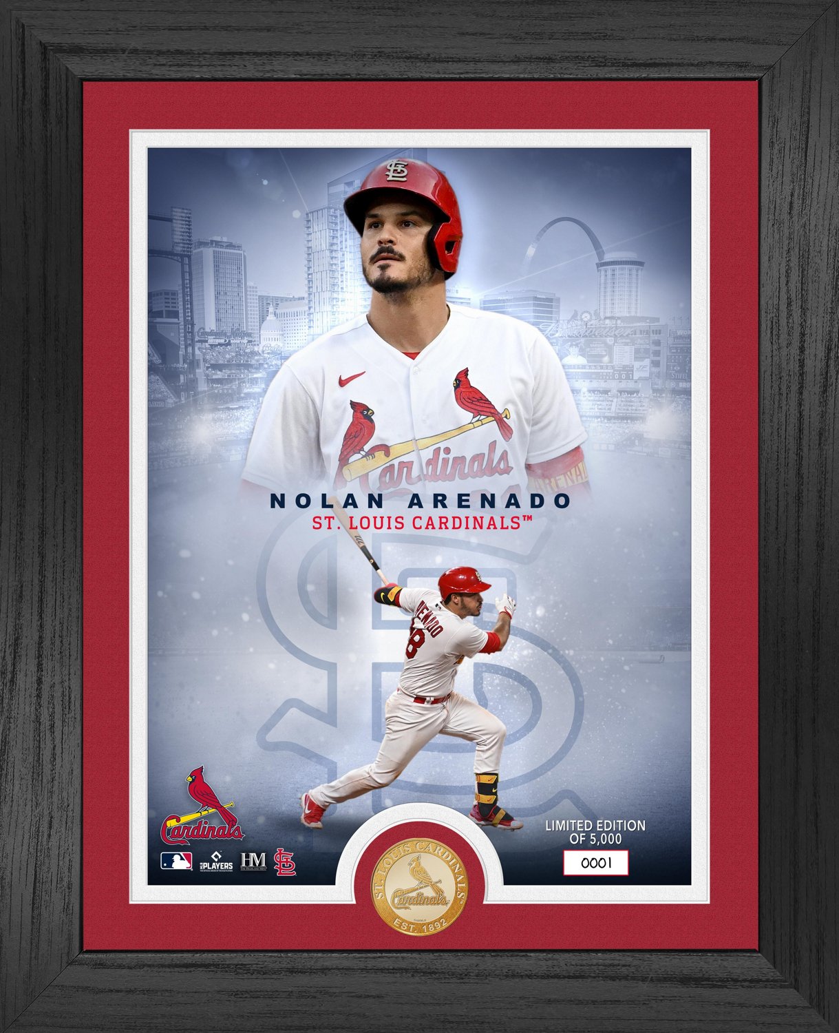 The Highland Mint St. Louis Cardinals Arenado Legends Bronze Coin Photo ...