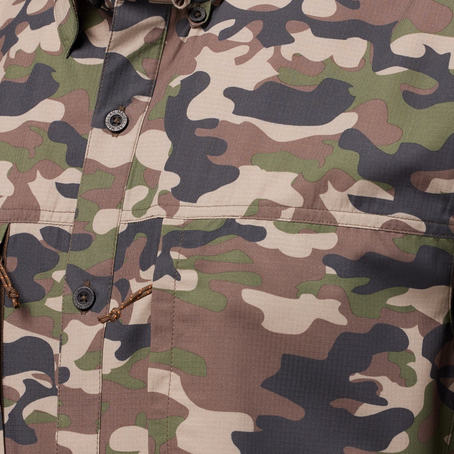 Magellan Outdoors Men's Lightweight Ripstop Button Down Short Sleeve Shirt