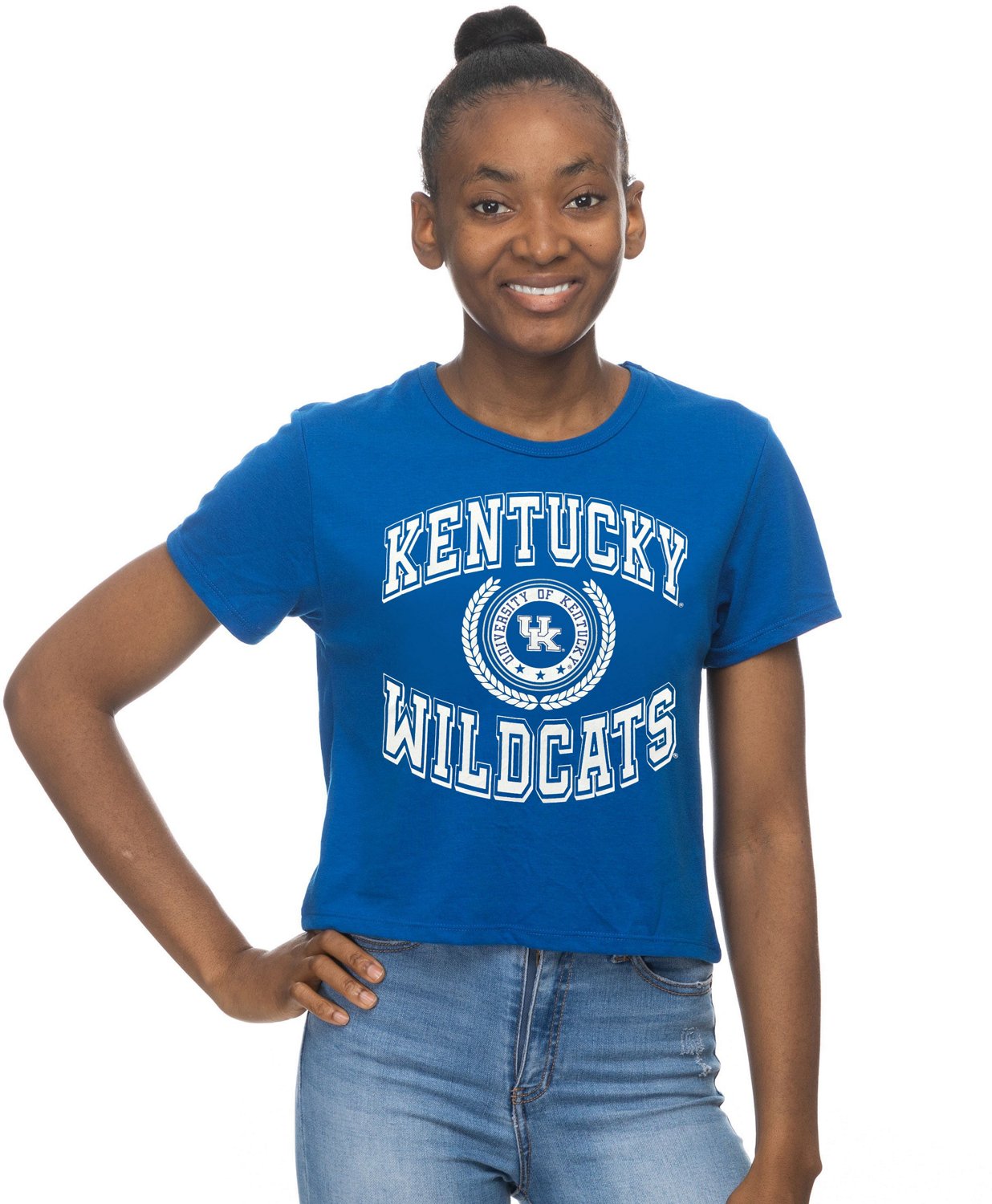 ZooZatz Women's University of Kentucky Crop Graphic T-shirt