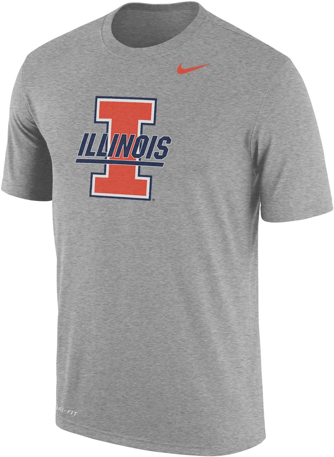 Nike Men's University of Illinois Team DF Cotton T-shirt | Academy