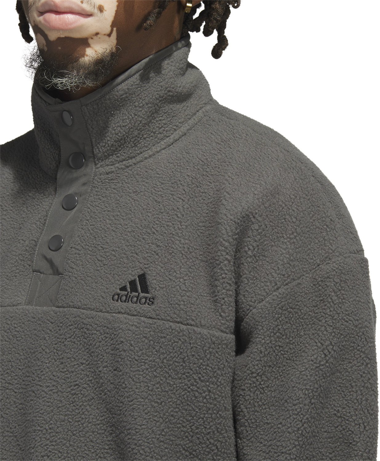 adidas Men's Polar Fleece 1/2-Zip Pullover Sweatshirt - view number 3