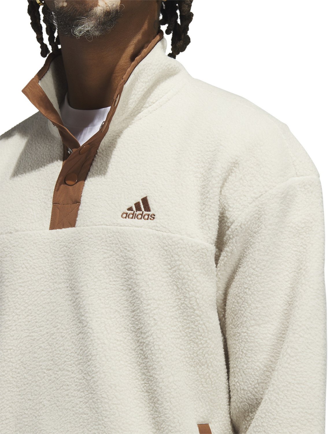 adidas Men's Polar Fleece 1/2-Zip Pullover Sweatshirt