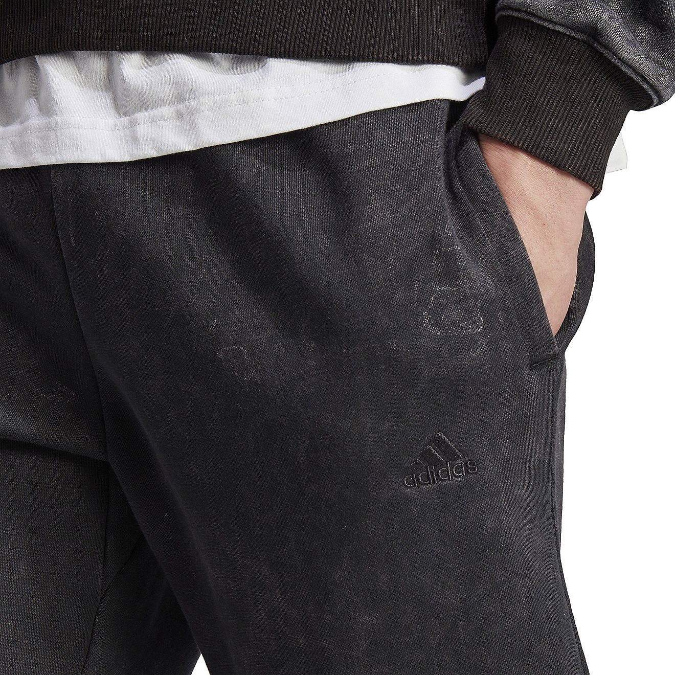 adidas Men's All Szn Washed Fleece Pants                                                                                         - view number 4