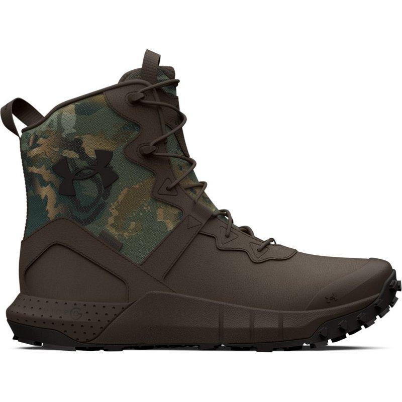 Under Armour Men's Micro G Valsetz Reaper Waterproof Tactical Boots Brown, 9 - Service Shoes at Academy Sports
