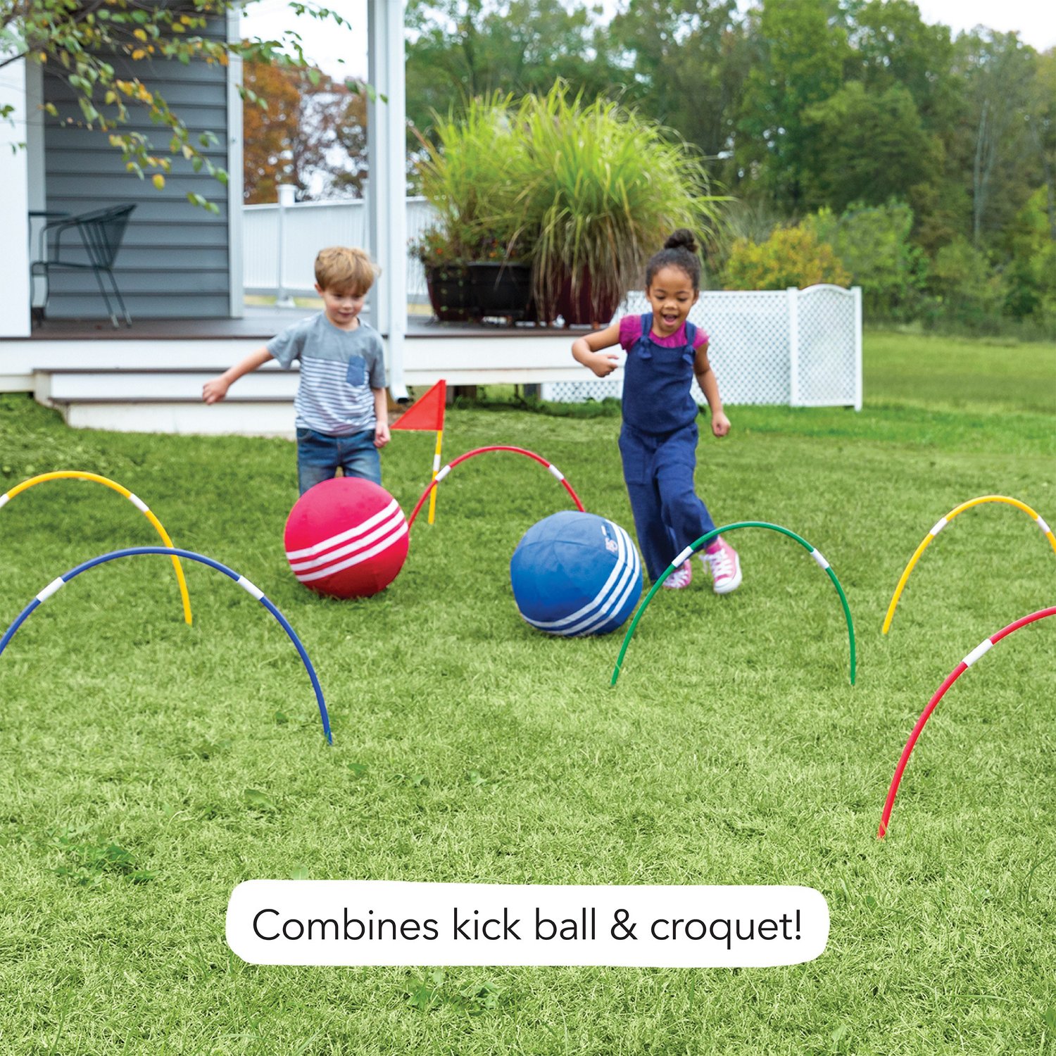 HearthSong Giant Kick Croquet Game Academy