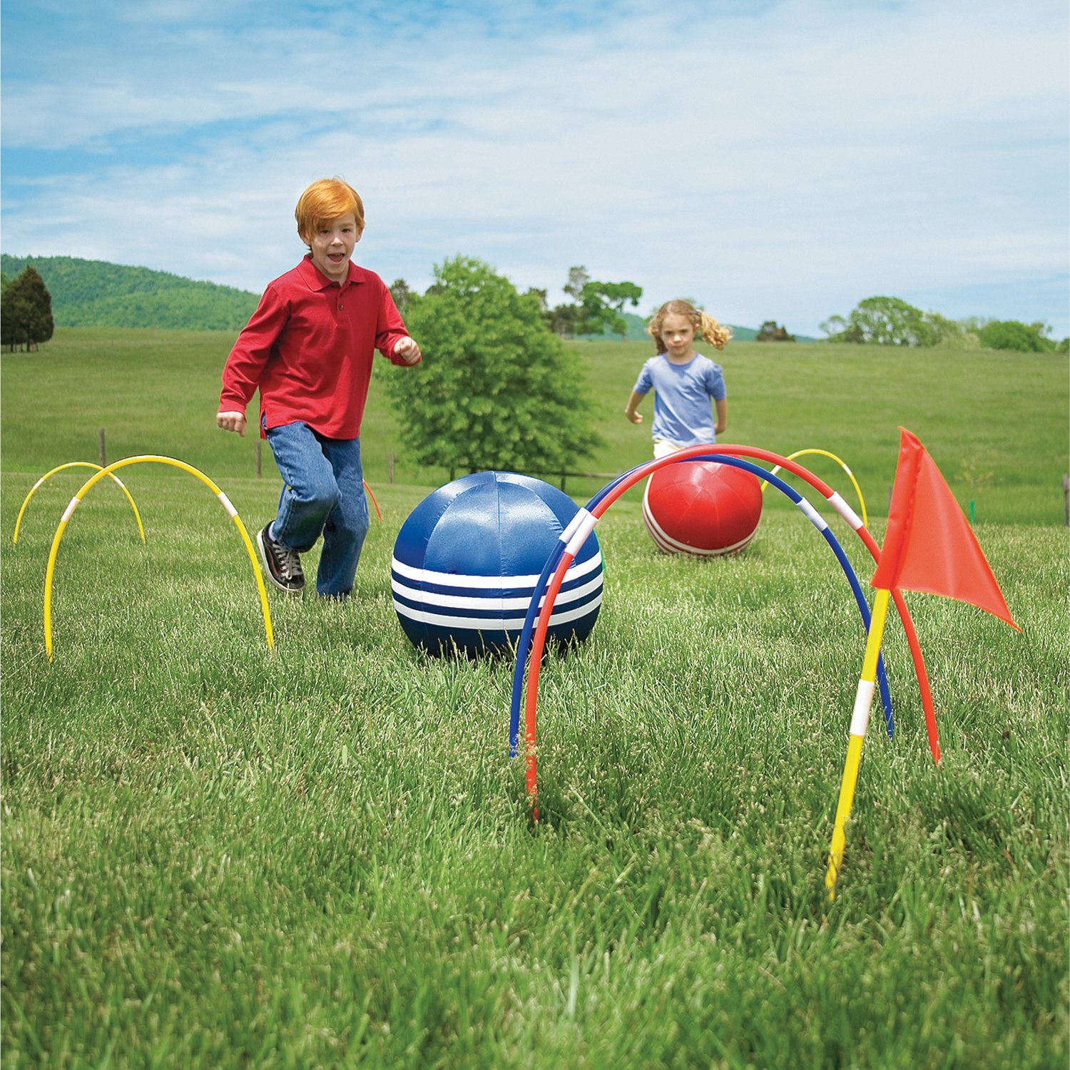 HearthSong Giant Kick Croquet Game Academy