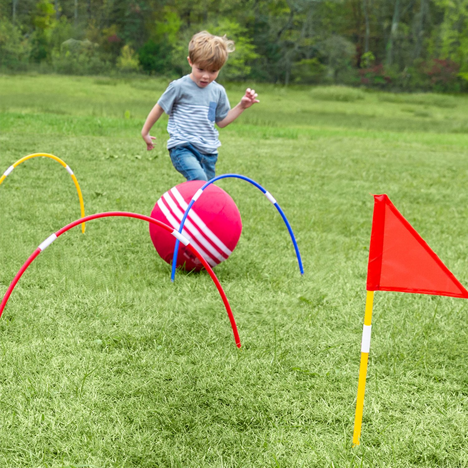 HearthSong Giant Kick Croquet Game Academy