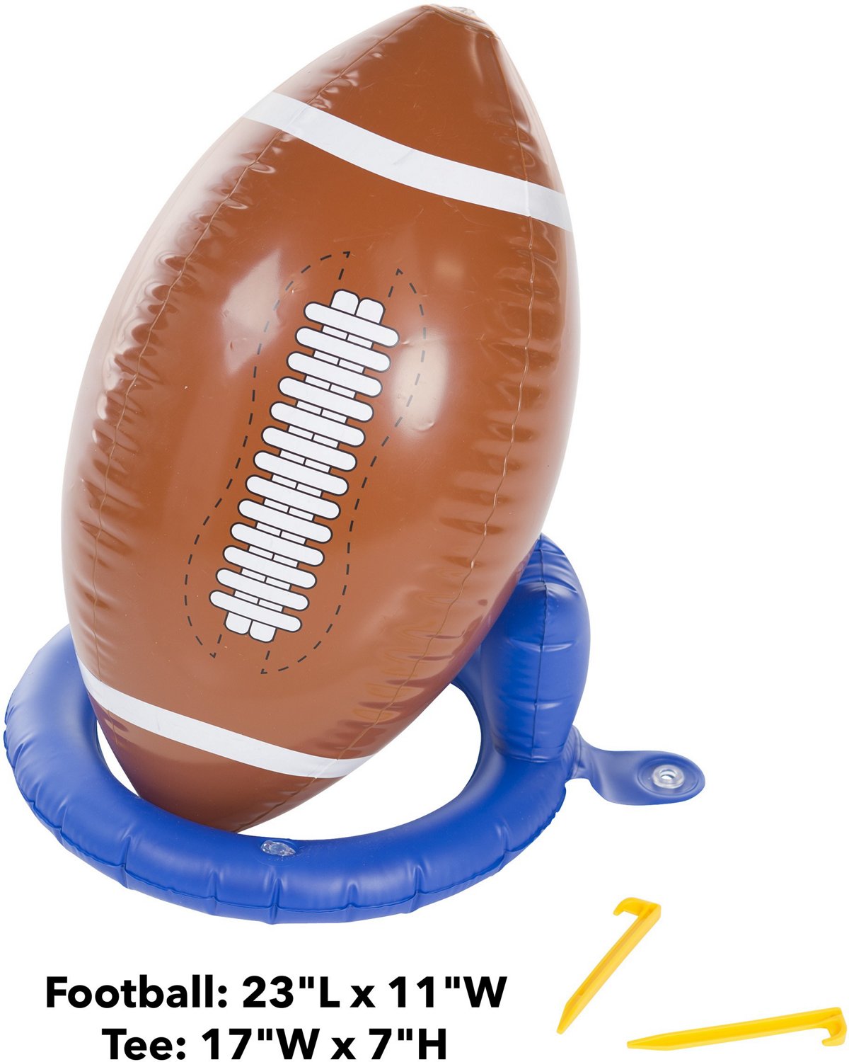HearthSong Giant Inflatable Kick & Catch Football with Tee