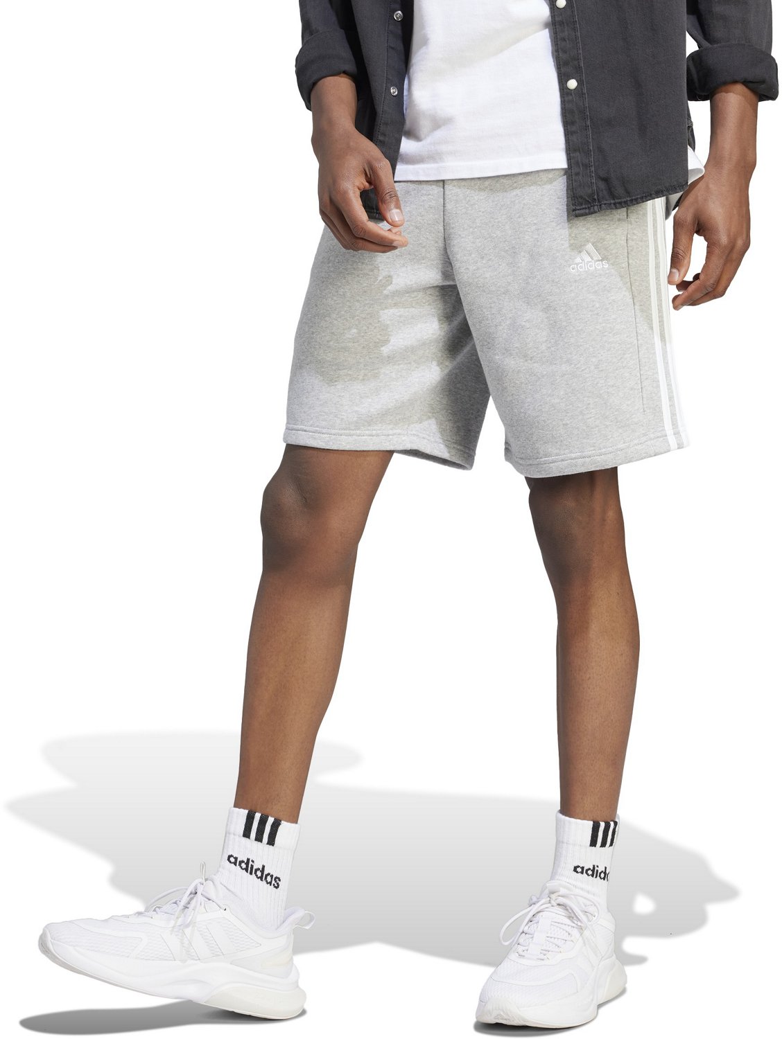 Adidas men's post game fleece shorts hotsell