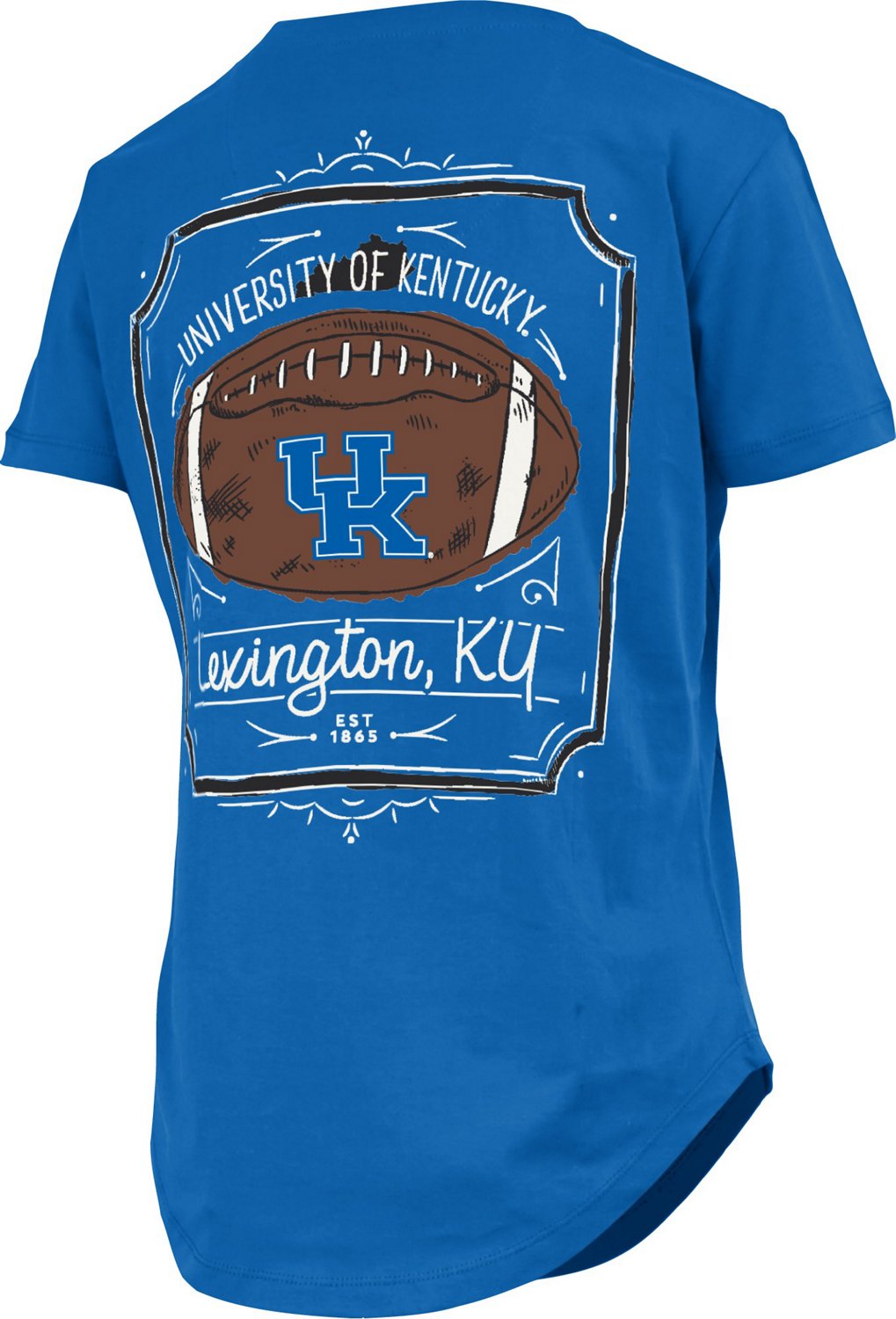 Three Square Women's University of Kentucky Irvine Framed Football Graphic T-shirt