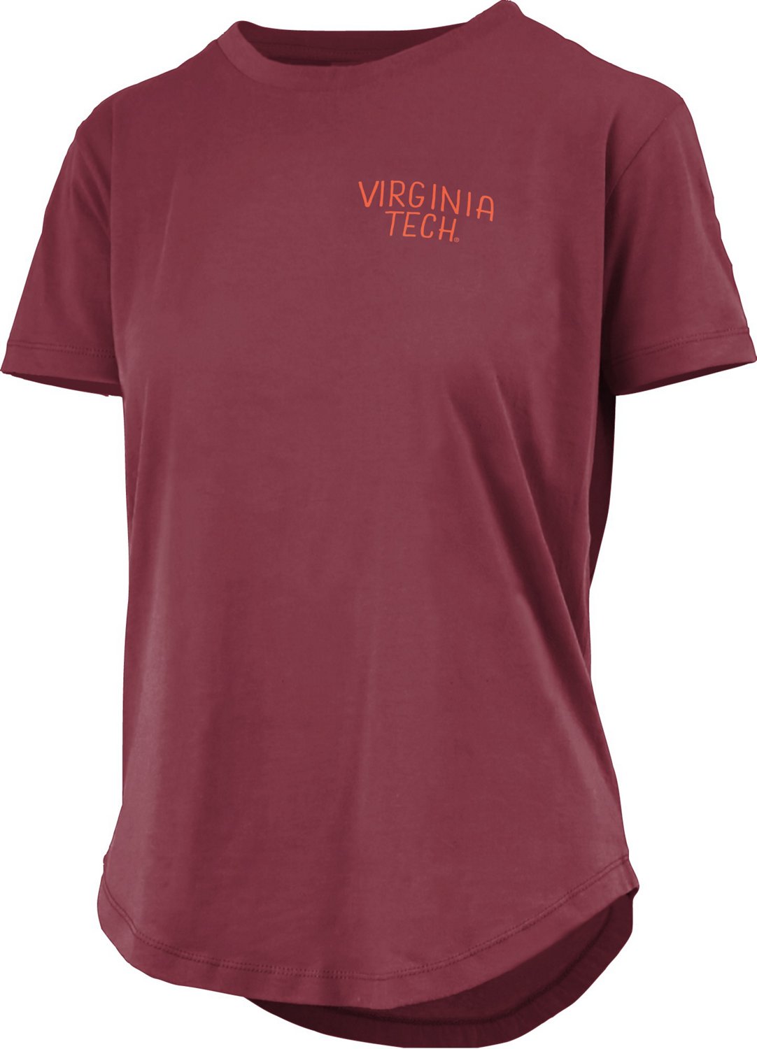 Three Square Women's Virginia Tech Irvine Framed Football Graphic T-shirt - view number 2