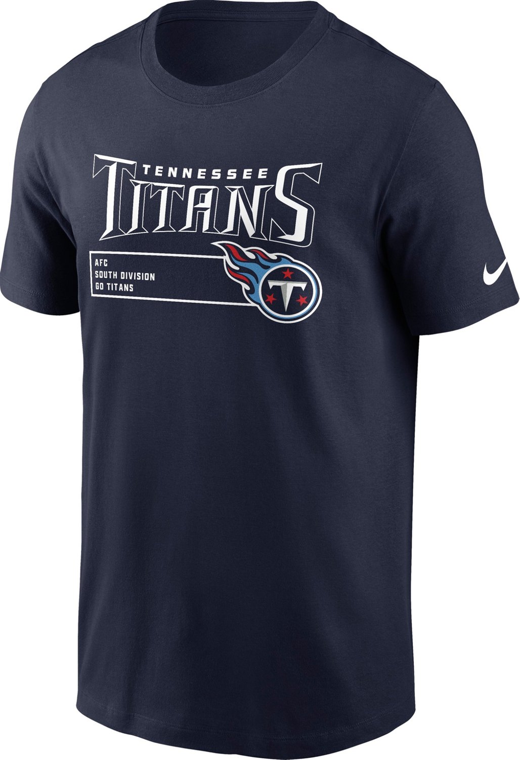 Men s Nike Navy Tennessee Titans Division Essential T Shirt Size Small