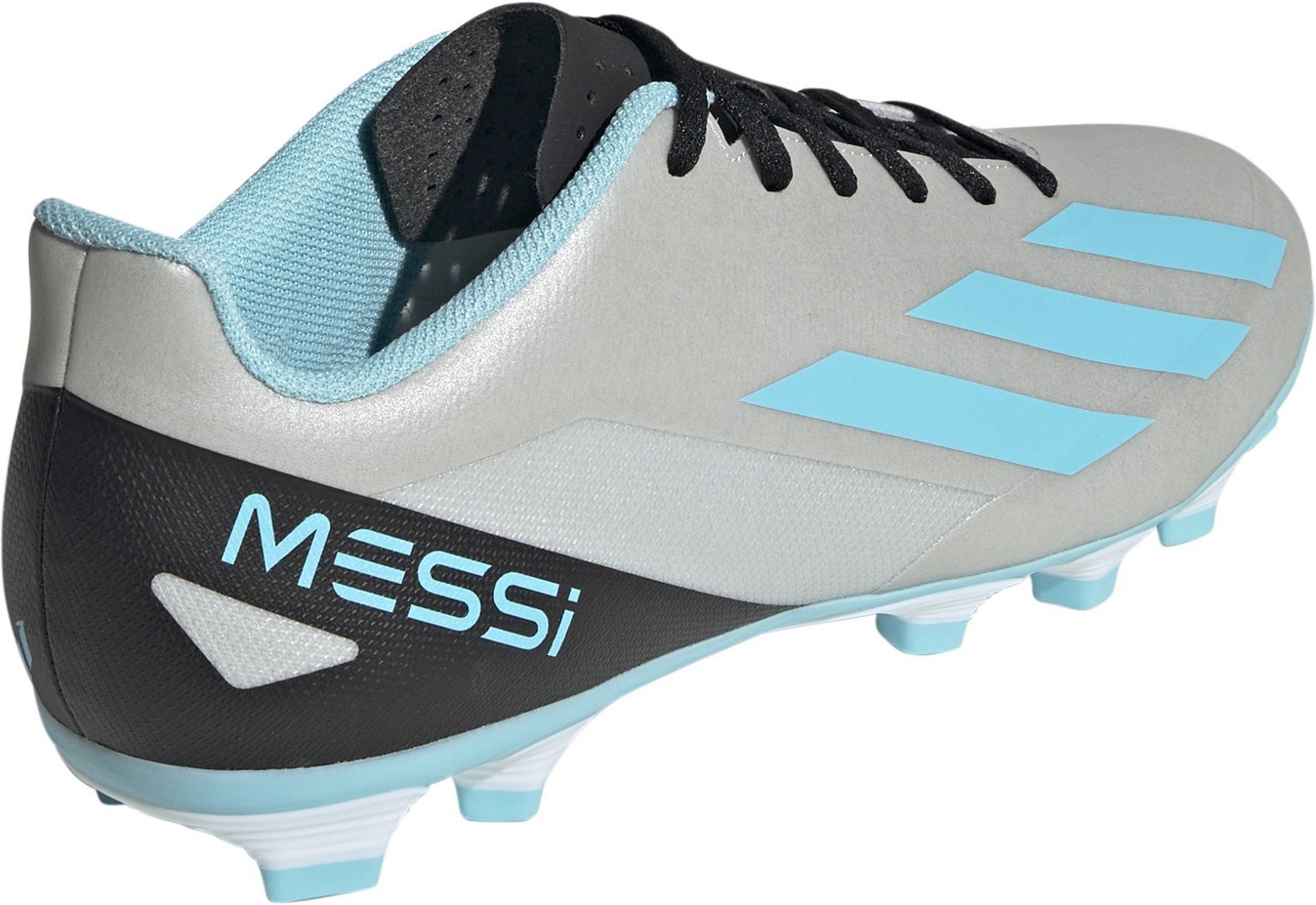 adidas Performance X CRAZYFAST MESSI.4 TF - Botas de fútbol multitacos -  silver metallic/bliss blue/core black/plateado 