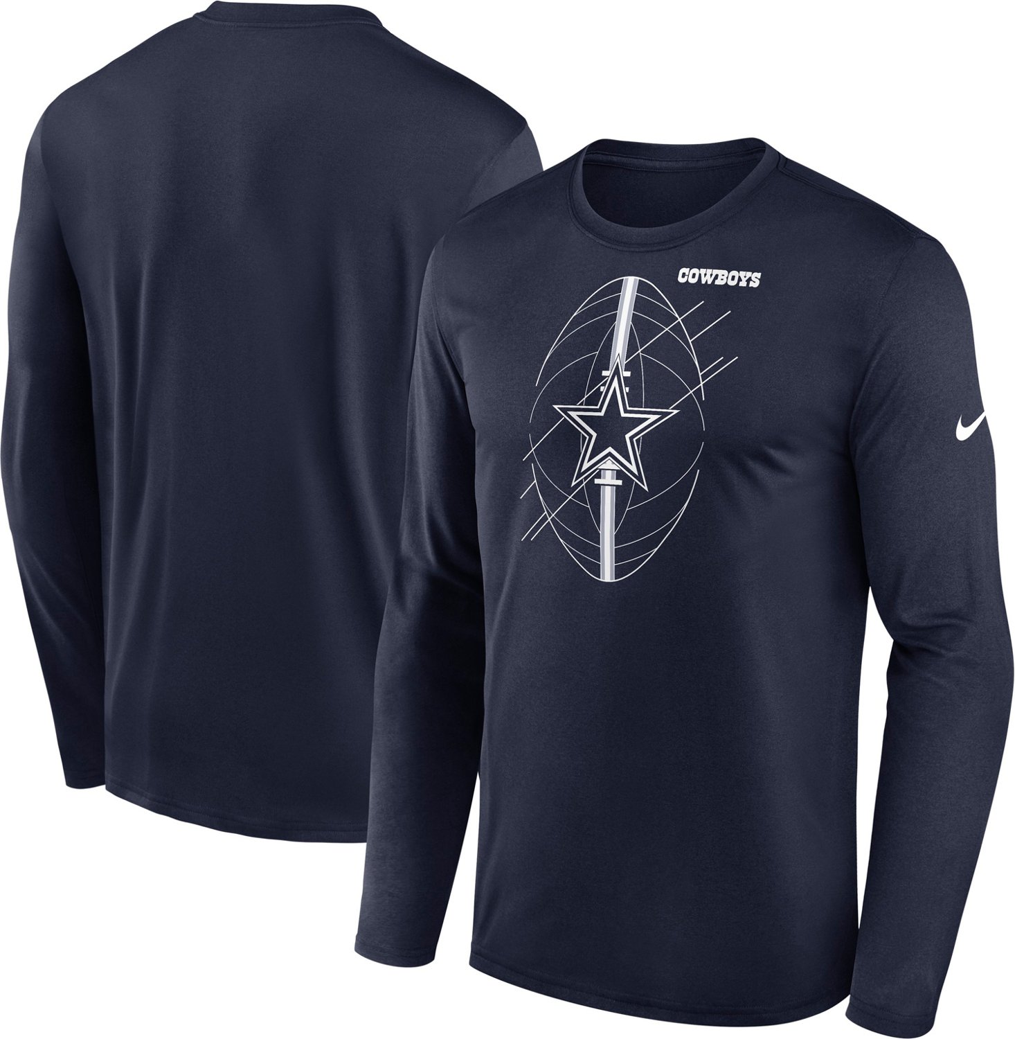 Dallas Cowboys Boys' Logo Long Sleeve T-shirt Academy