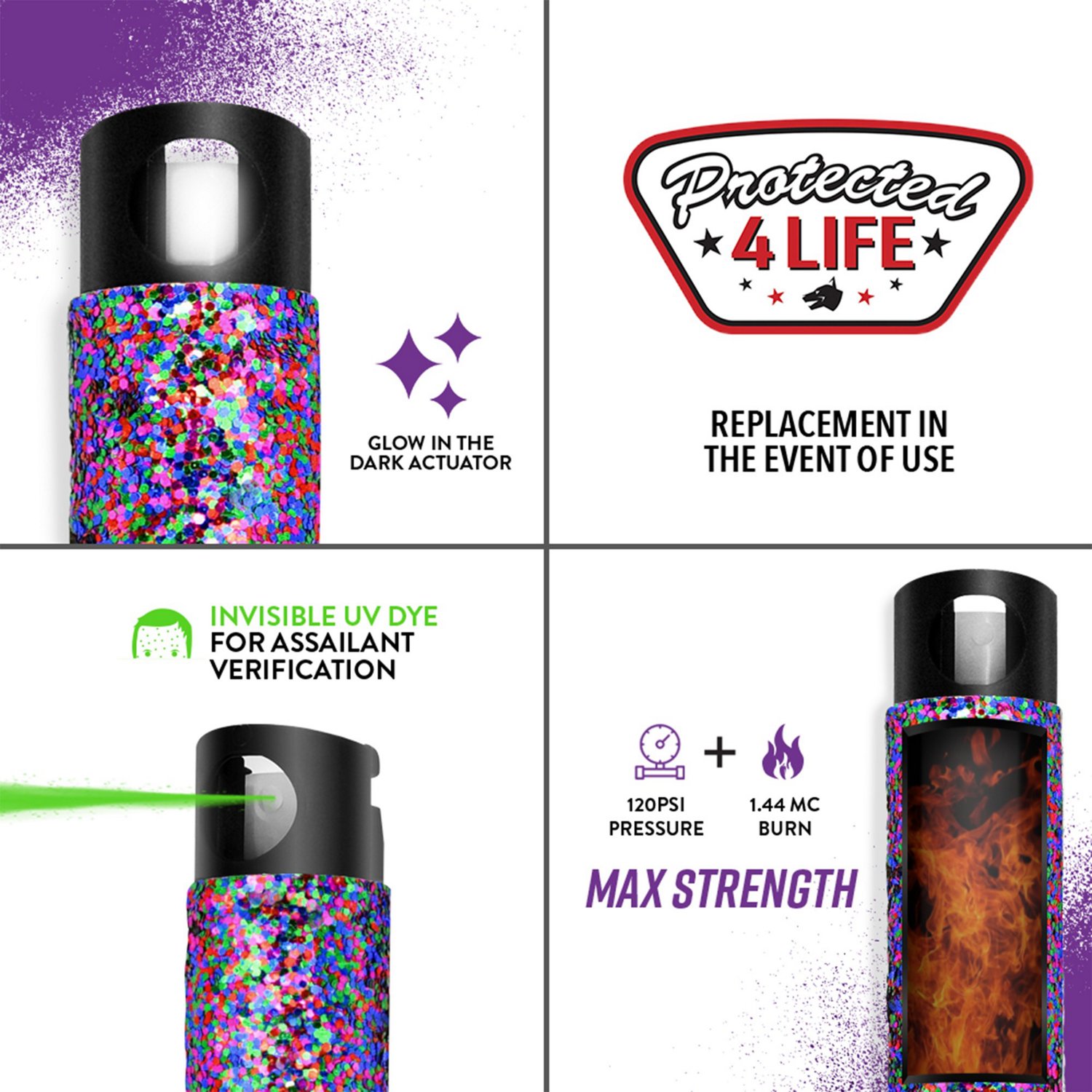 Guard Dog Security Bling It On Pepper Spray 2-Pack