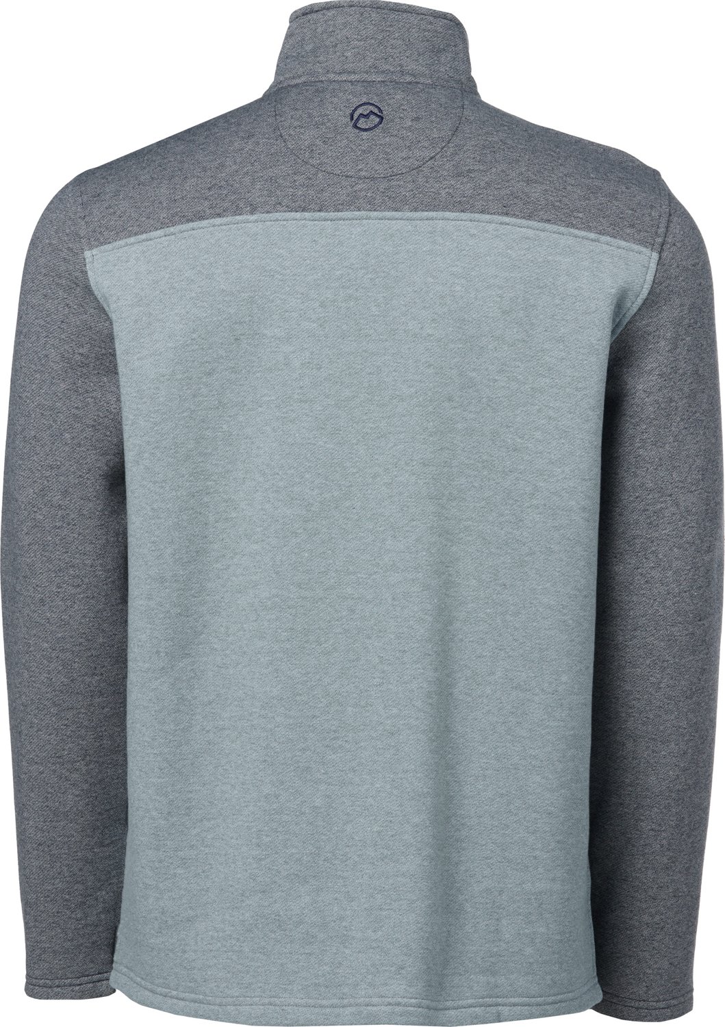 Magellan Outdoors Men's Hickory Canyon Castle Rock/Caviar Color Block 1/4 Zip Fleece Pullover - view number 2