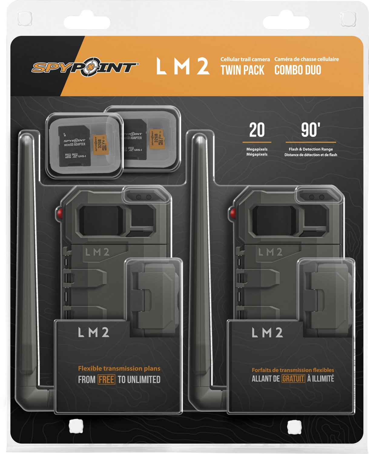 SpyPoint LM2 USA Cellular Trail Camera with 2 Micro SD Cards                                                                     - view number 6