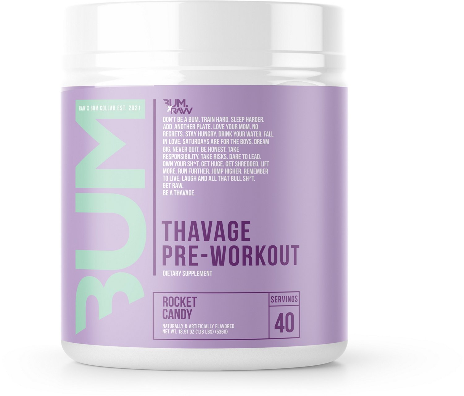 RAW CBUM Series Thavage Pre-Workout - 20 servings