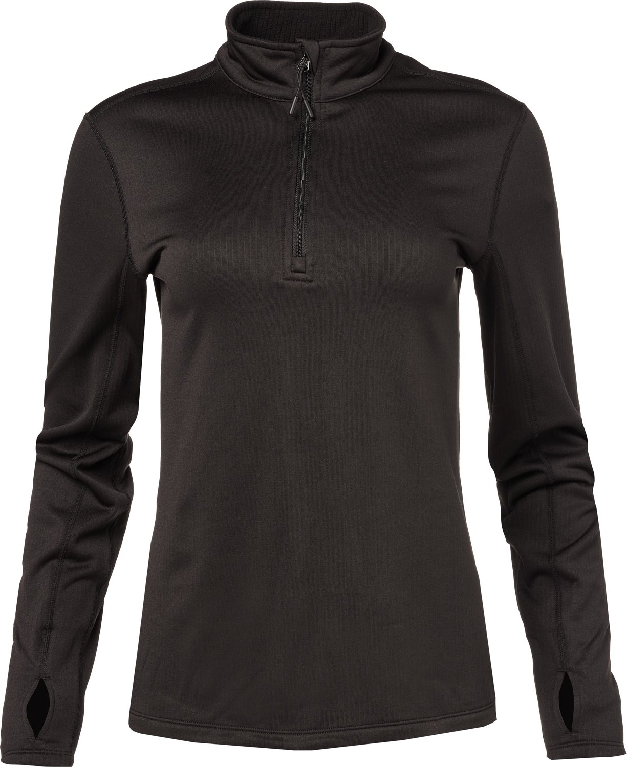 Magellan Outdoors Women's Thermal Grid 1/4 Zip Baselayer Fleece